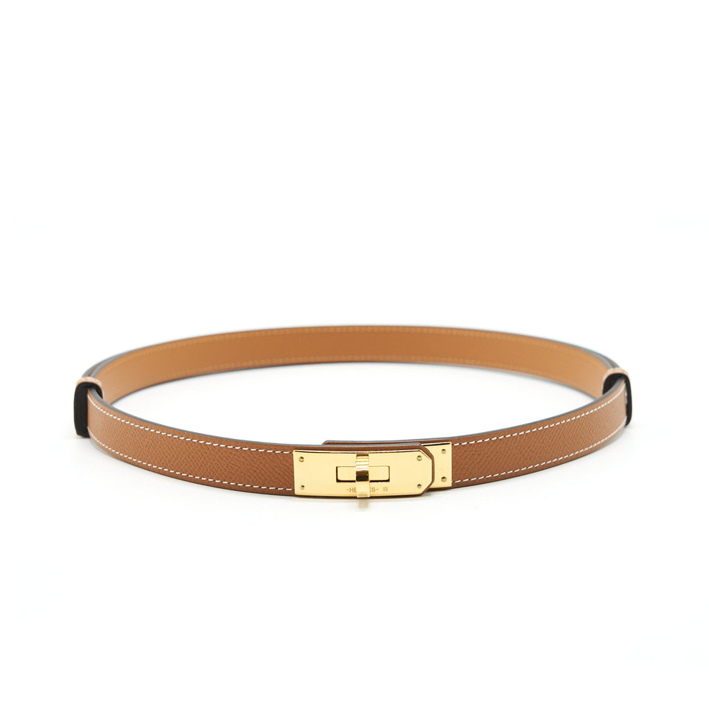 NIB Hermès Gold Epsom Kelly Pocket 18 Belt GHW, myGemma