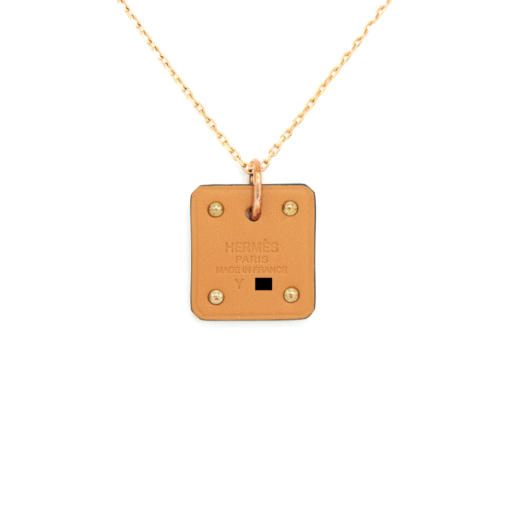 Hermes As De Coeur Pendant, Small Model, Black RGHW