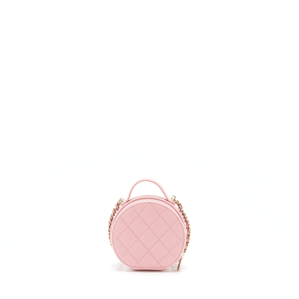 Pink round deals chanel bag