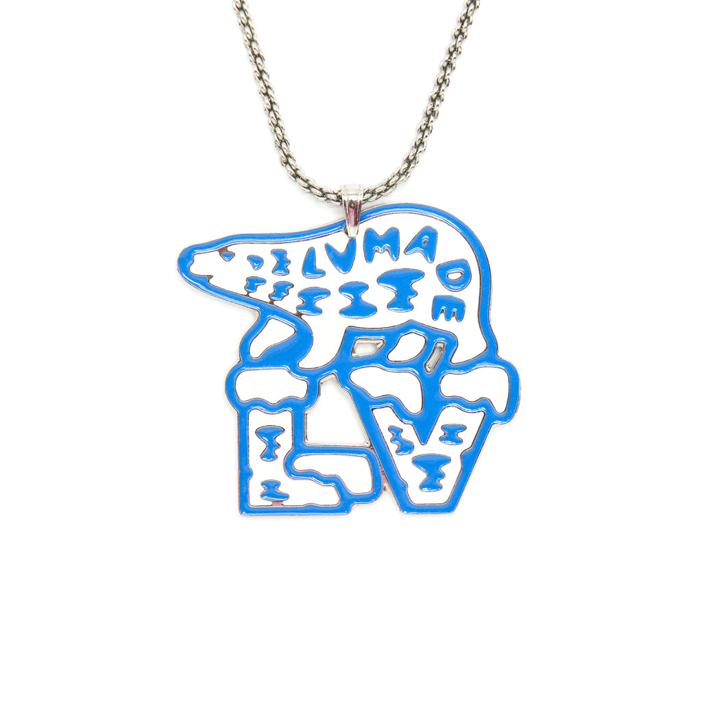 [Japan Used Necklace] Louis Vuitton Nigo Mountain Can Dog Tag Necklace  Silver