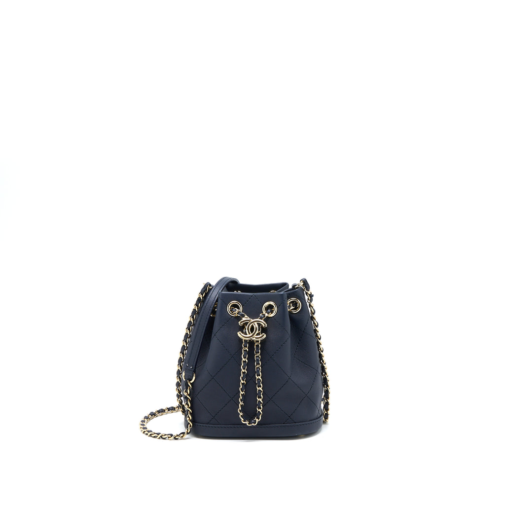 Chanel bucket hotsell drawstring bag