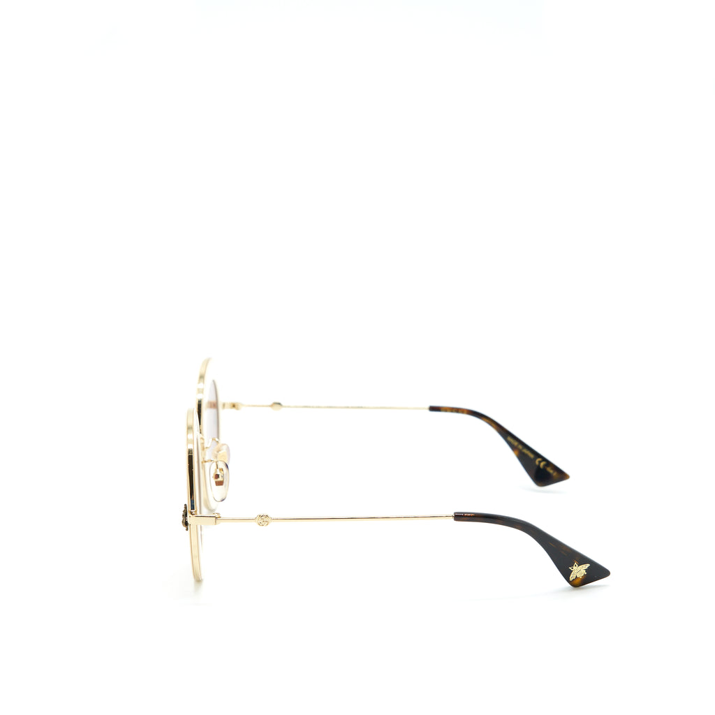 GUCCI サングラス　L 'AVEUGLE PAR AMOUR Gucci - Round Sunglasses - L'Aveugle Par Amour - Gold