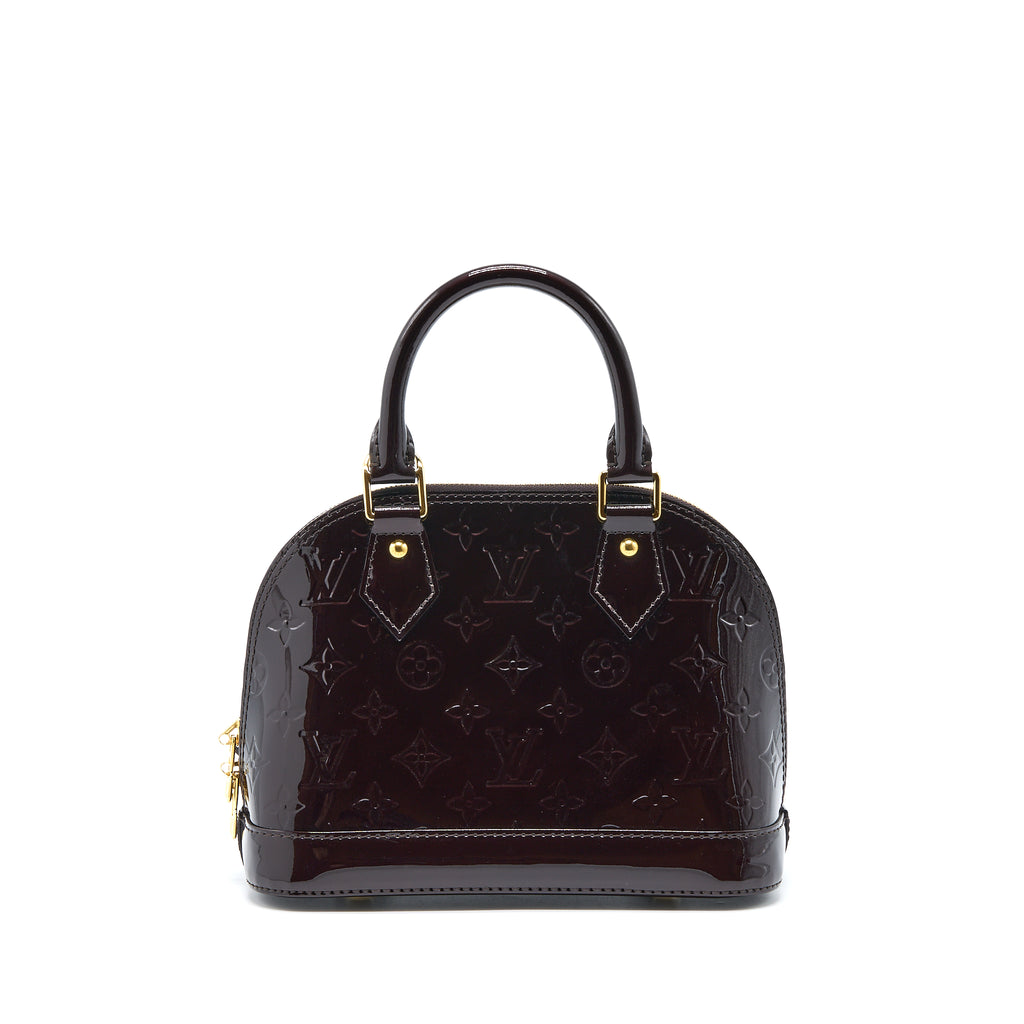 Louis Vuitton Black Lambskin Coussin BB Microchip. Made In France.