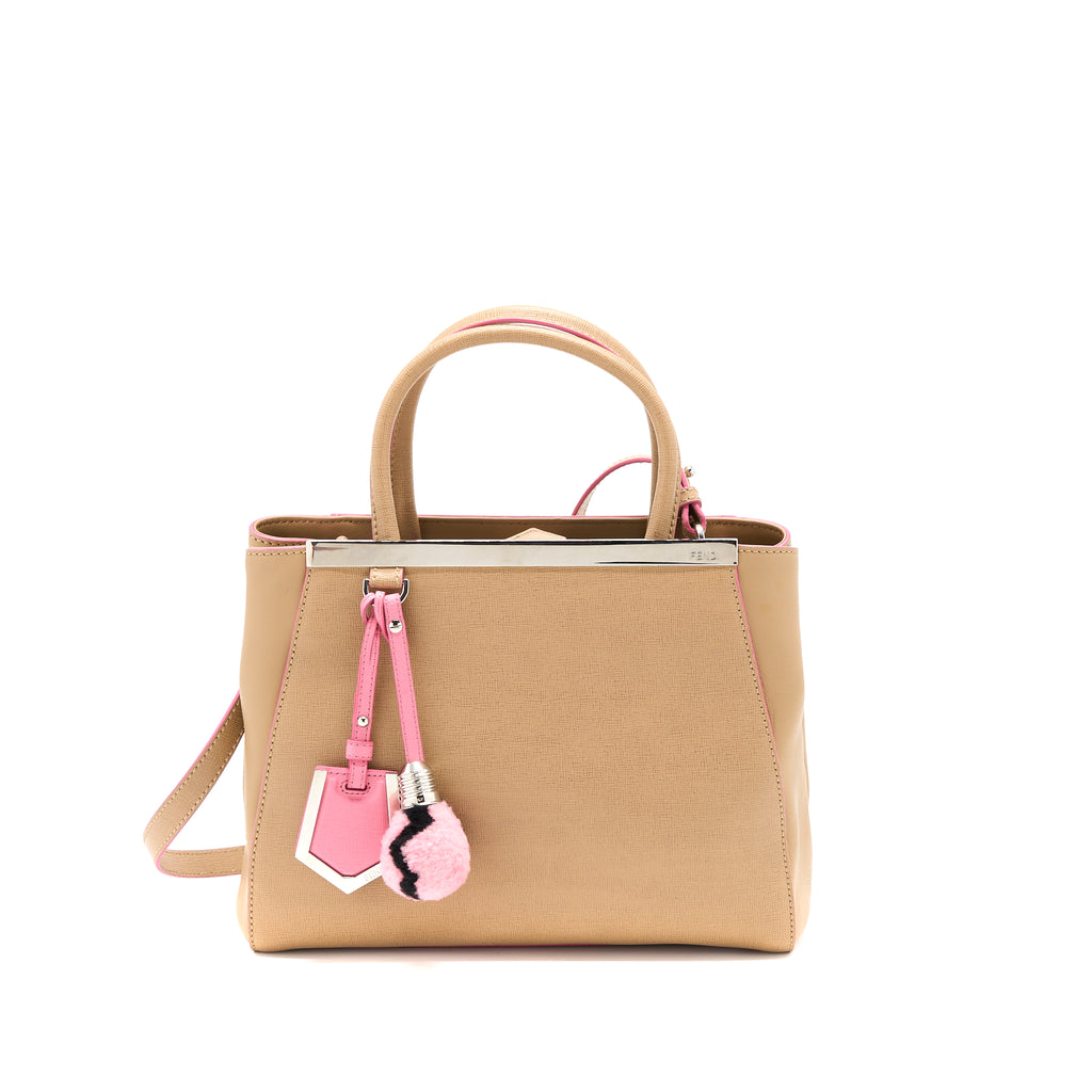 Fendi 2Jours Tote Bag Beige SHW