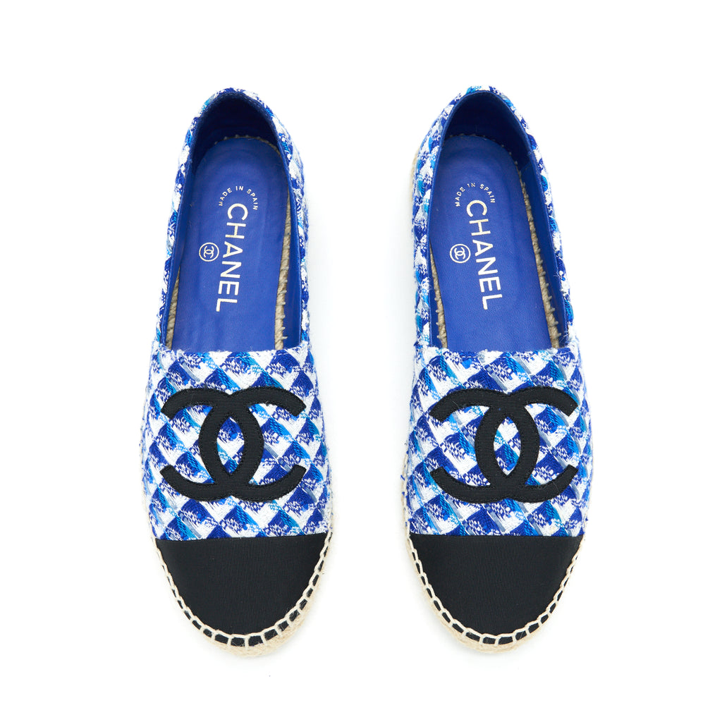 Chanel store espadrilles blue