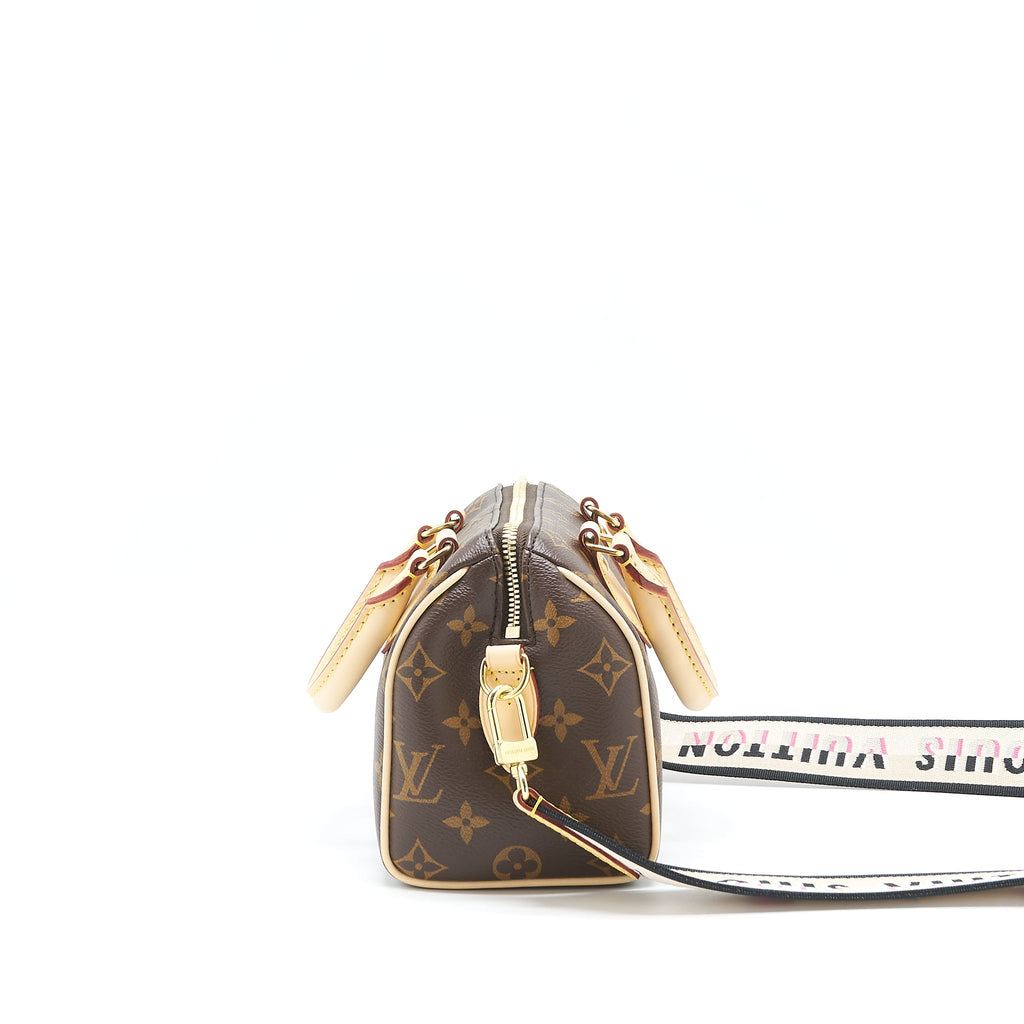 Louis Vuitton - Authenticated Nano Speedy / Mini HL Handbag - Leather Brown Plain for Women, Never Worn