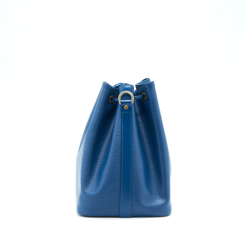 Louis Vuitton Epi Blue Noe Shoulder Bag Bucket Bag Women’s