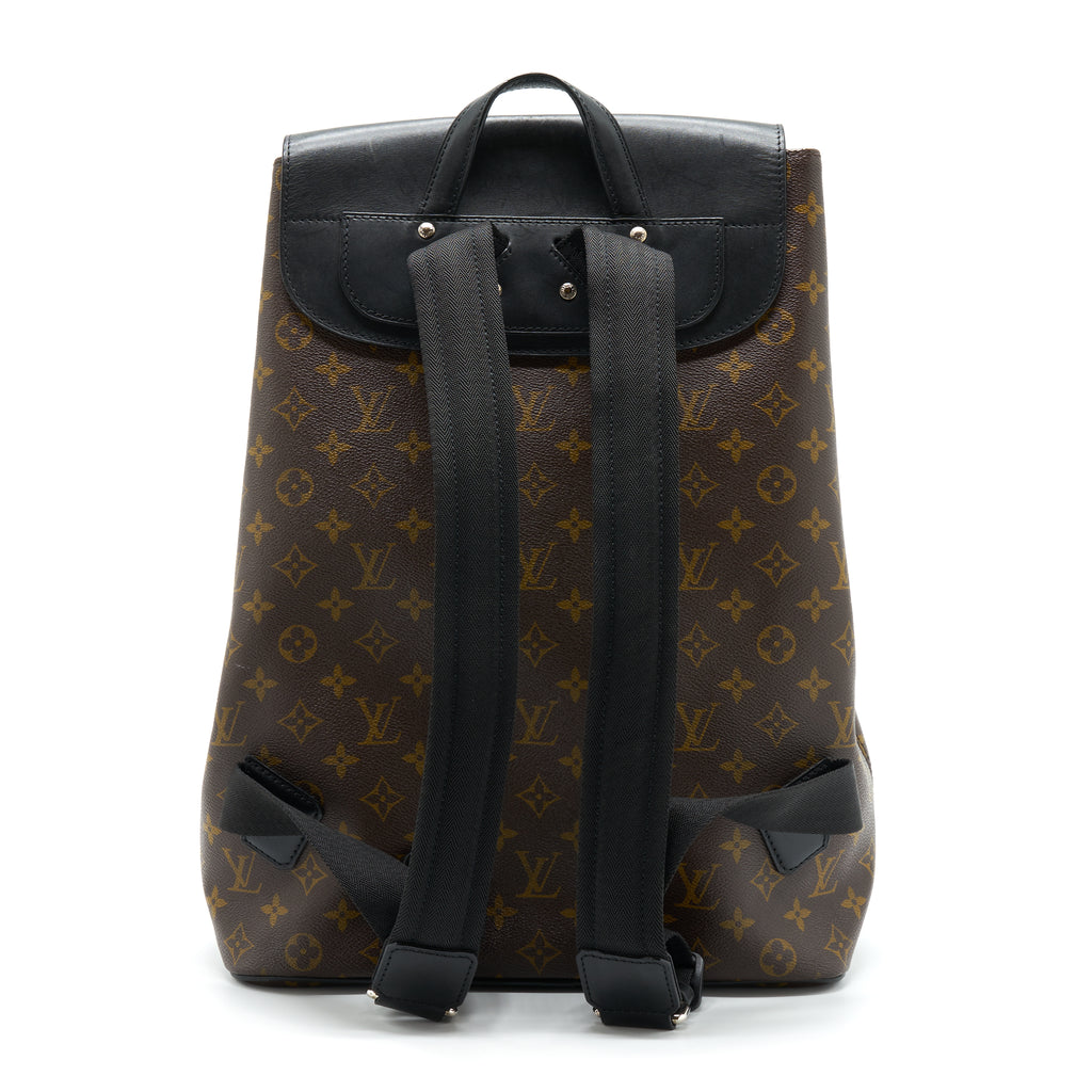 Louis Vuitton Palk Backpack Macassar Monogram Canvas Black, Brown