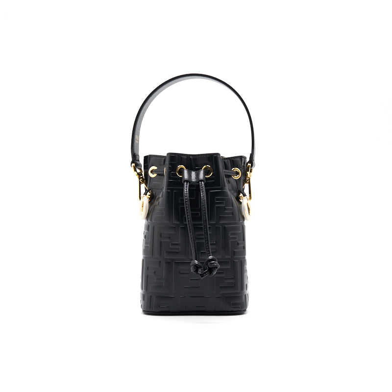 FENDI FF 1974 VITELLO GRACE MINI MON TRESOR BUCKET BAG