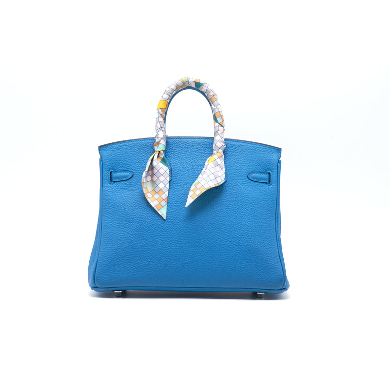 Hermes Birkin 25 Handbag B3 Blue Zanzibar Togo SHW
