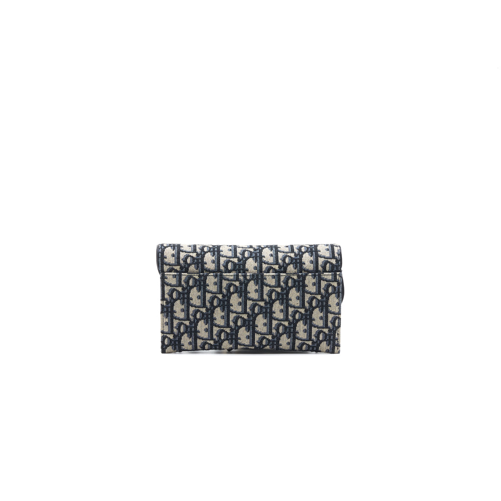 Dior Bi-Fold Wallet Dior Oblique Jacquard Ruthenium/Gray in Canvas with  Silver-tone - US