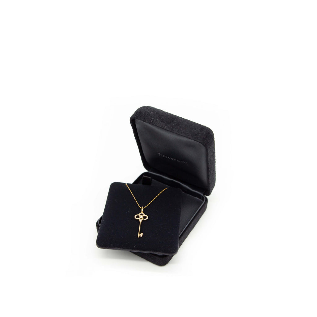 Tiffany Keys Crown Key in Yellow Gold with Diamonds, 1.5