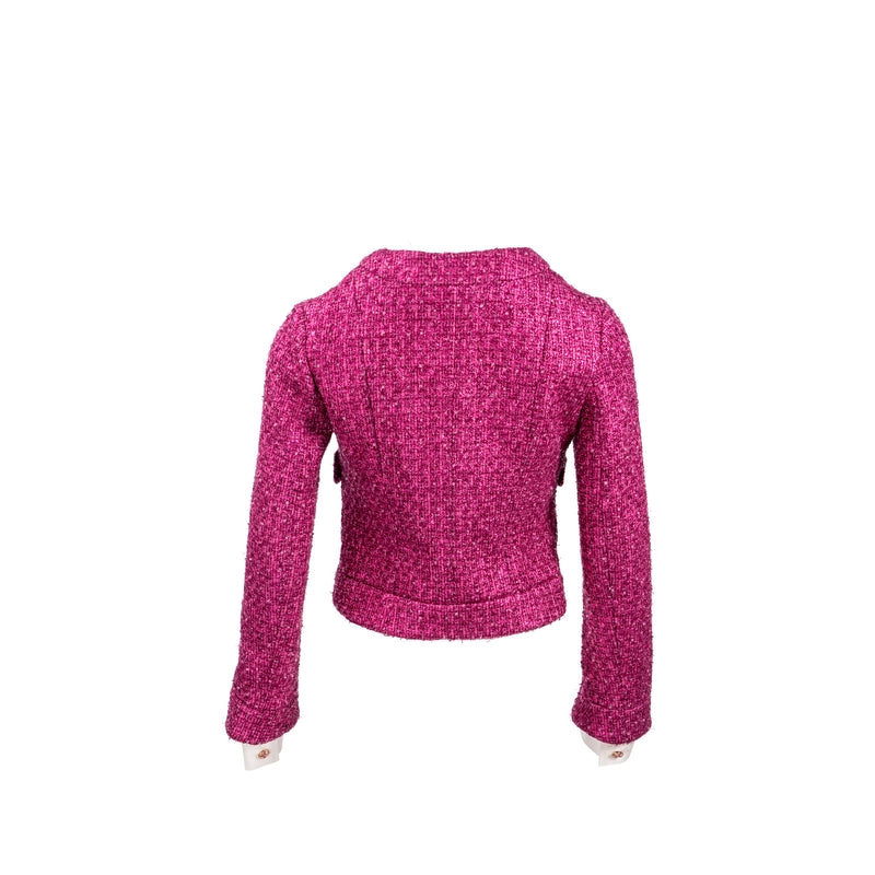 Chanel 23s Size 34 Runway Tweed Jacket Pink/Dark Pink