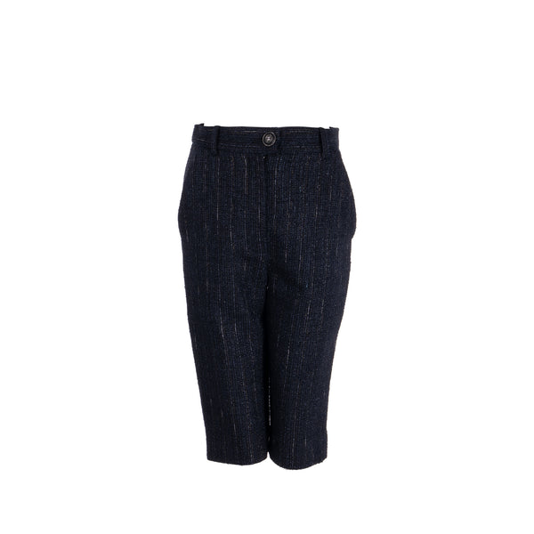 Chanel size 36 Knee-length shorts tweed black