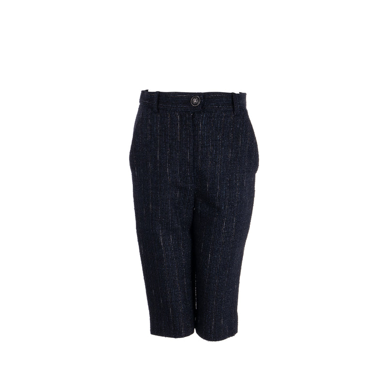 Chanel size 36 Knee-length shorts tweed black