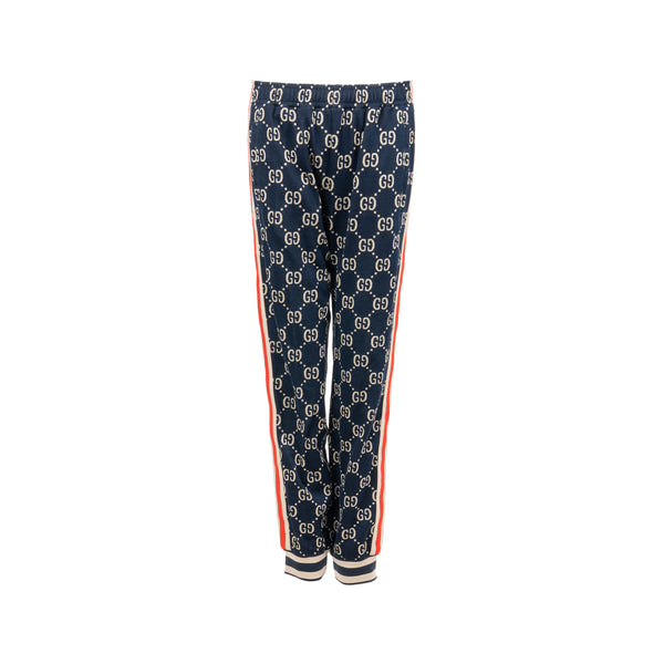 Gucci Size XS GG Jacquard Striped Track Pants Cotton Multicoloured
