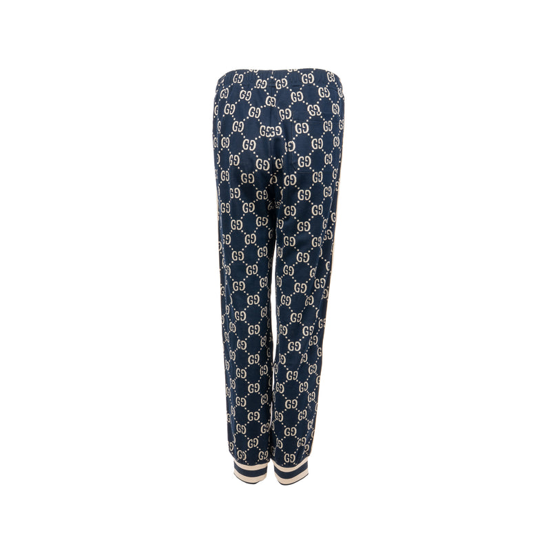 Gucci Size XS GG Jacquard Striped Track Pants Cotton Multicoloured