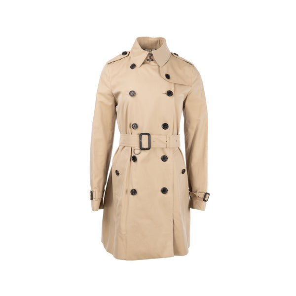 Burberry Size UK10 Trench Coat Cotton Brown