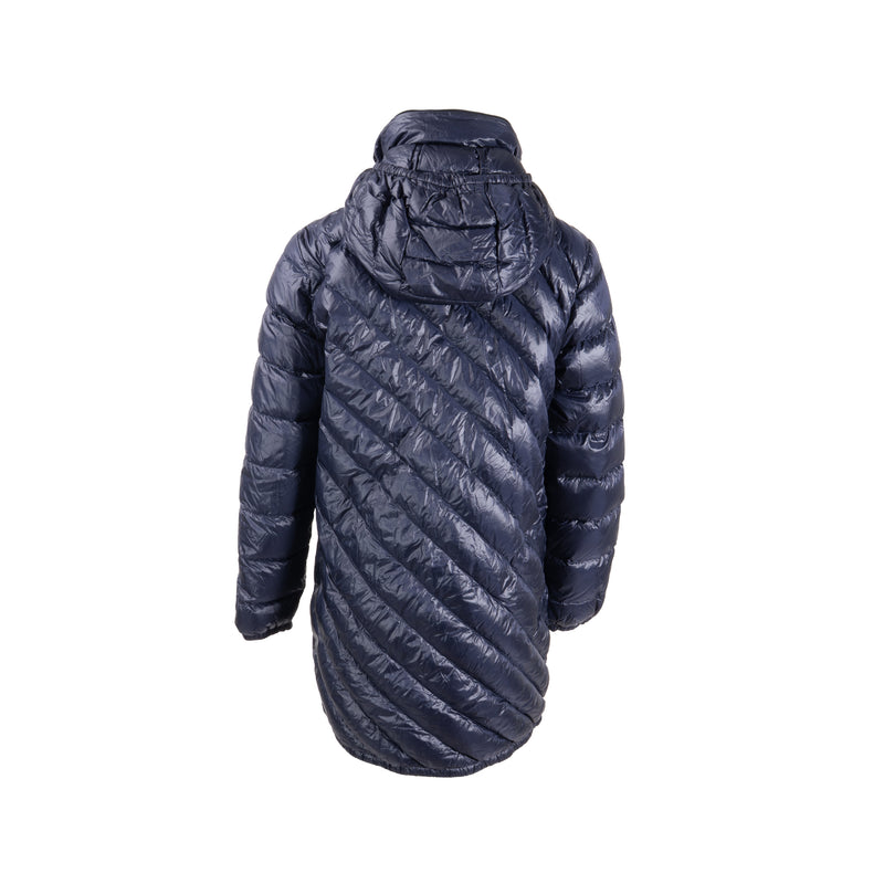 MONCLER LONGUE SAISON ダウン Moncler Size 0 Quilted Longue Saison Mid-Length Down Jacket Blue-Purpl