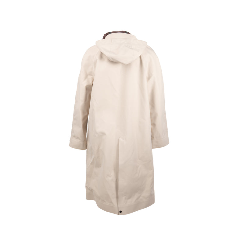 Hermes Size XS Country Horse Riding Parka Gris Carriere/Rouge Sellier