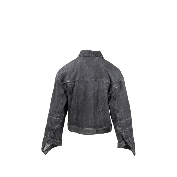 Loewe Size 40 Twisted Denim Jacket Cotton Black