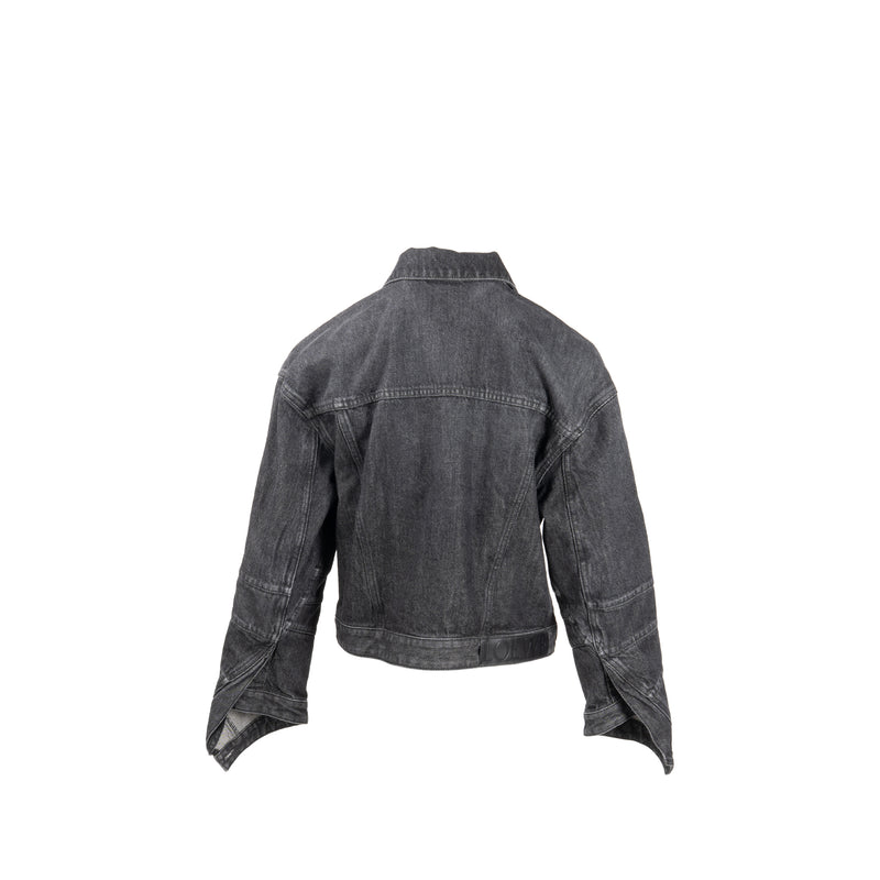 Loewe Size 40 Twisted Denim Jacket Cotton Black