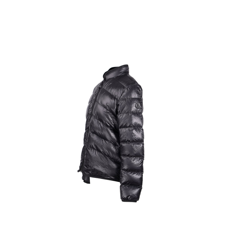 大注目 Moncler size 3 men's zip padded jacket black ジャケット・アウター