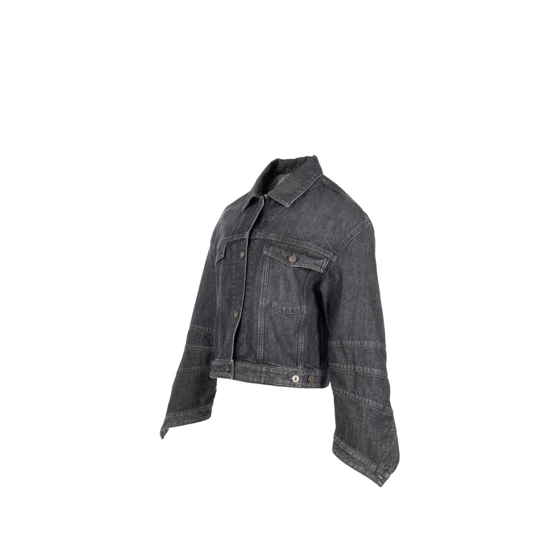 Loewe Size 40 Twisted Denim Jacket Cotton Black