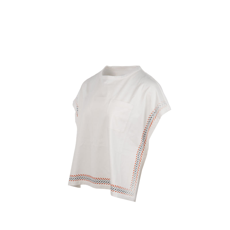 Hermes Size 36 Inspiration Kimono T-Shirt Cotton White