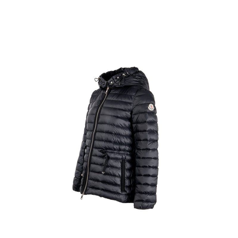 Moncler Size 2 Raie Packable Hooded Short Down Jacket Polyamide Black