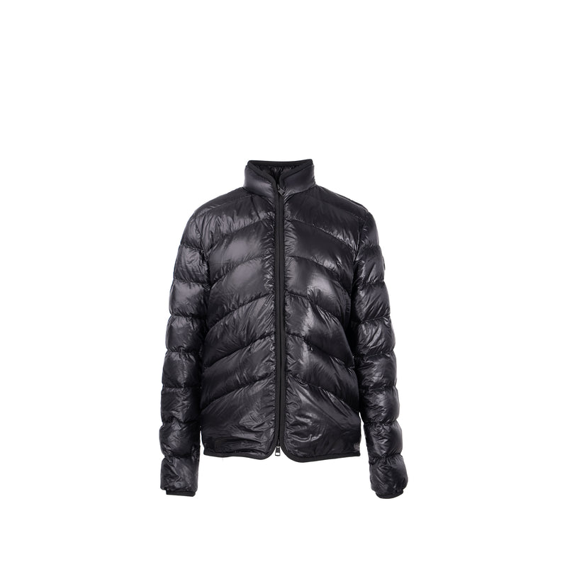 Moncler size 3 men’s zip padded jacket black