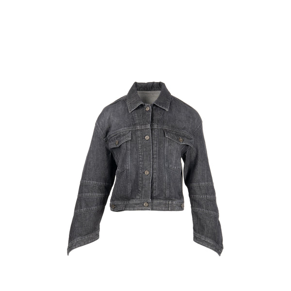 Loewe Size 40 Twisted Denim Jacket Cotton Black