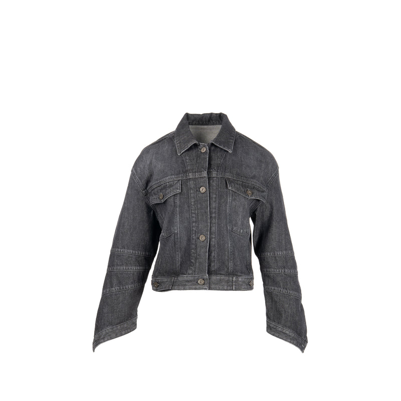 Loewe Size 40 Twisted Denim Jacket Cotton Black