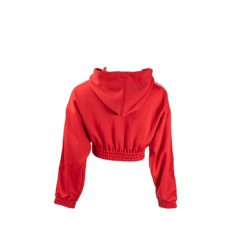 Celine Size S Cropped Hoodie Jersey Polyester Red / White