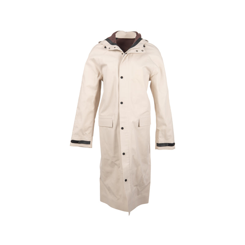 Hermes Size XS Country Horse Riding Parka Gris Carriere/Rouge Sellier