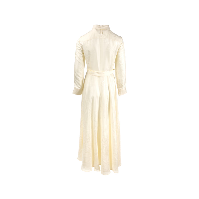 hermes long dress Silk dress