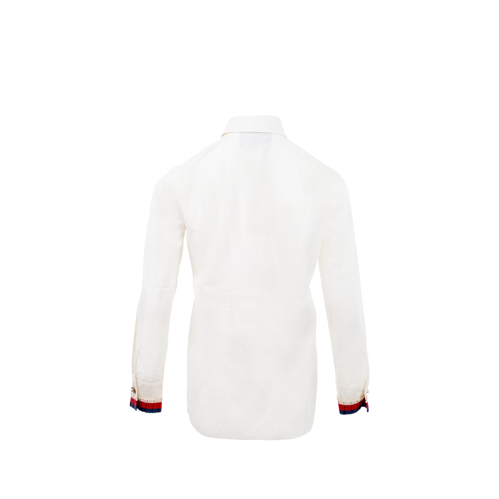 GUCCI☆白長袖シャツ 40 新品タグ付き】GUCCI（グッチ）長袖シャツ 白 ホワイト 現行品