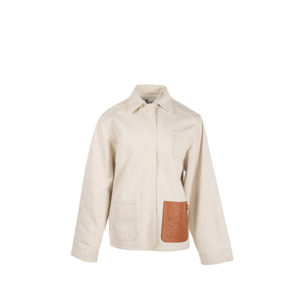Loewe Size 38 Workwear Denim Jacket Cotton Ecru