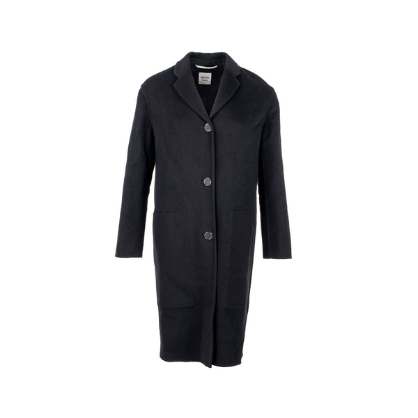 Hermes Size 32 Manteau Souple Cashmere Coat Double-sided Baby Cashmere Black