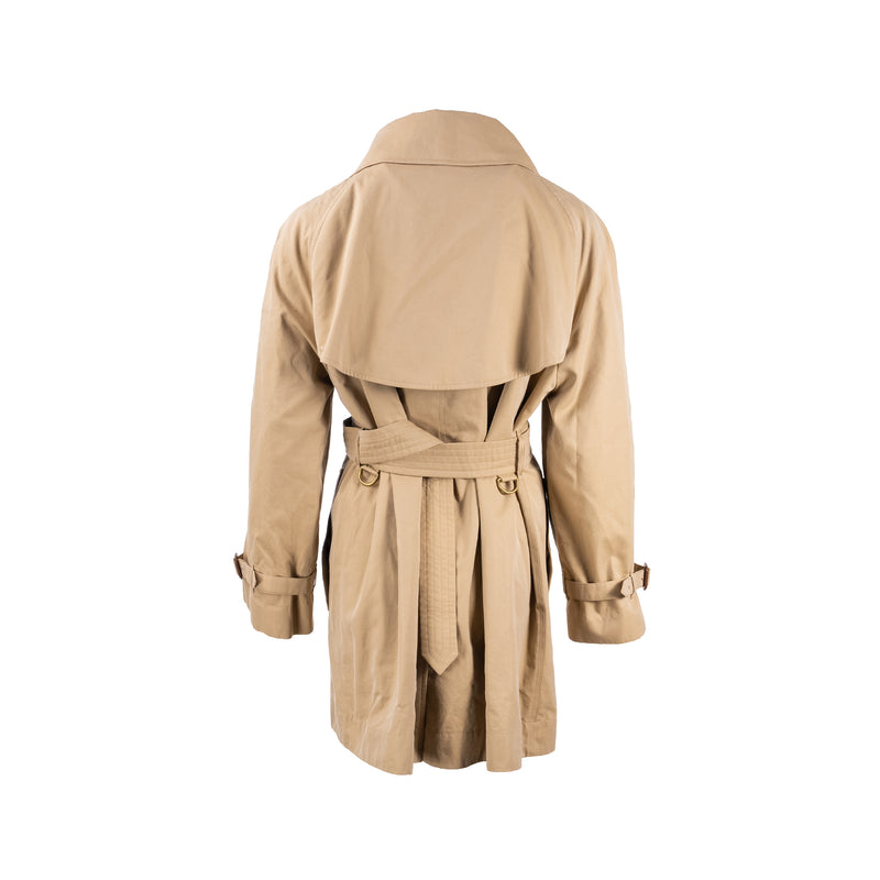 Burberry Size UK 10 Mid-Length Trench Coat Beige