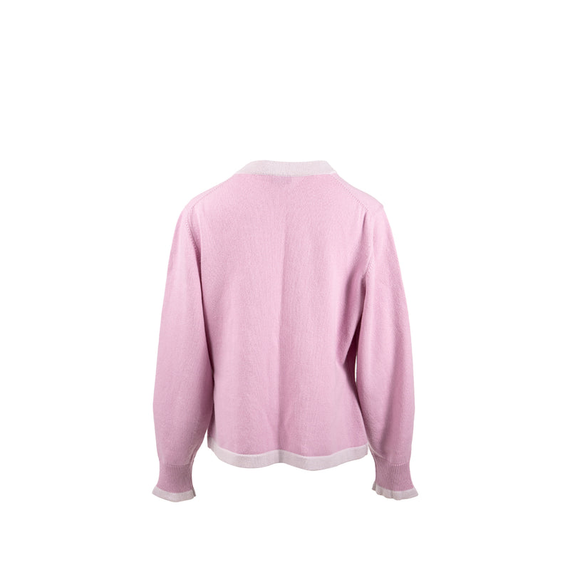 Chanel size 50 cardigan cashmere light purple