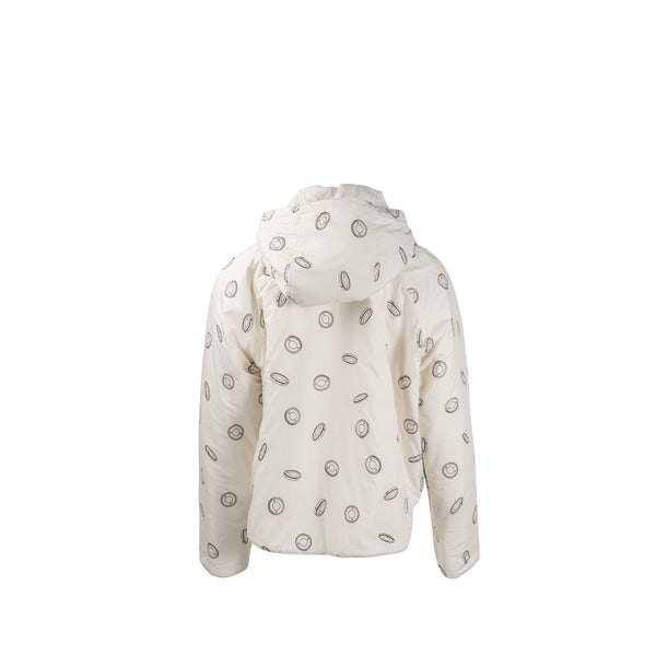 Hermes size 36 reversible double side jacket Polyester white