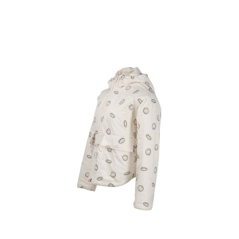 Hermes size 36 reversible double side jacket Polyester white