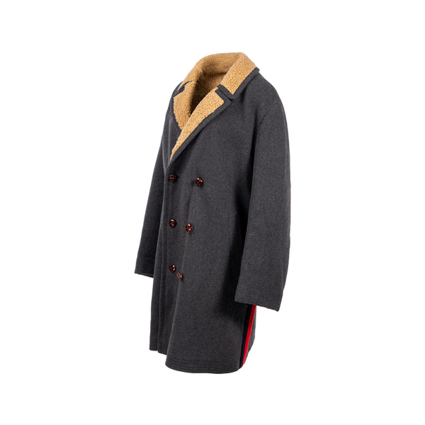 Gucci Size 48 Wool Coat Dark Grey