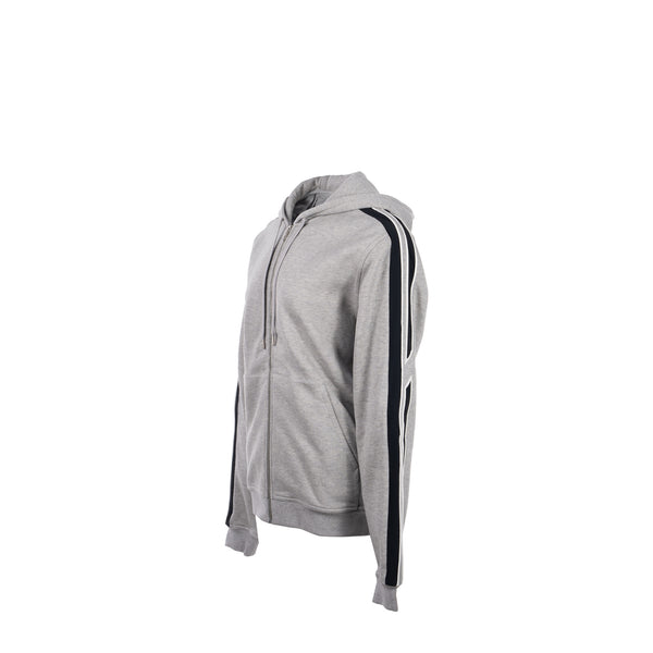 Hermes size S “run H” zipped hoodie grey/ black