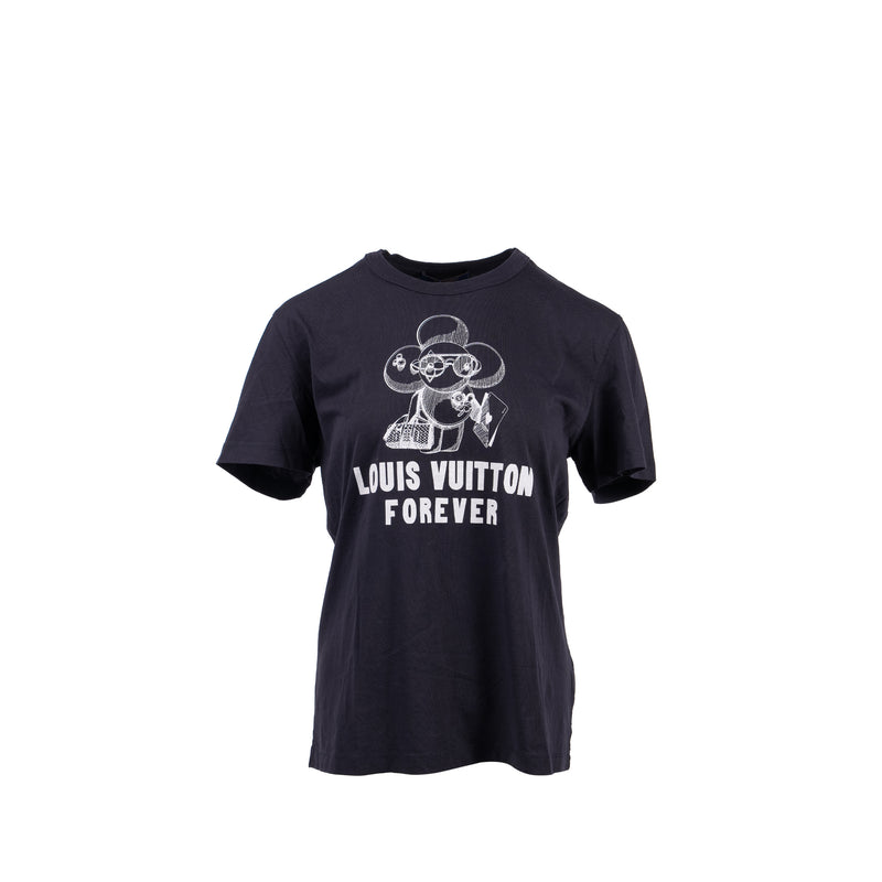 Louis Vuitton Size M Vivienne Forever T-Shirt Cotton Black