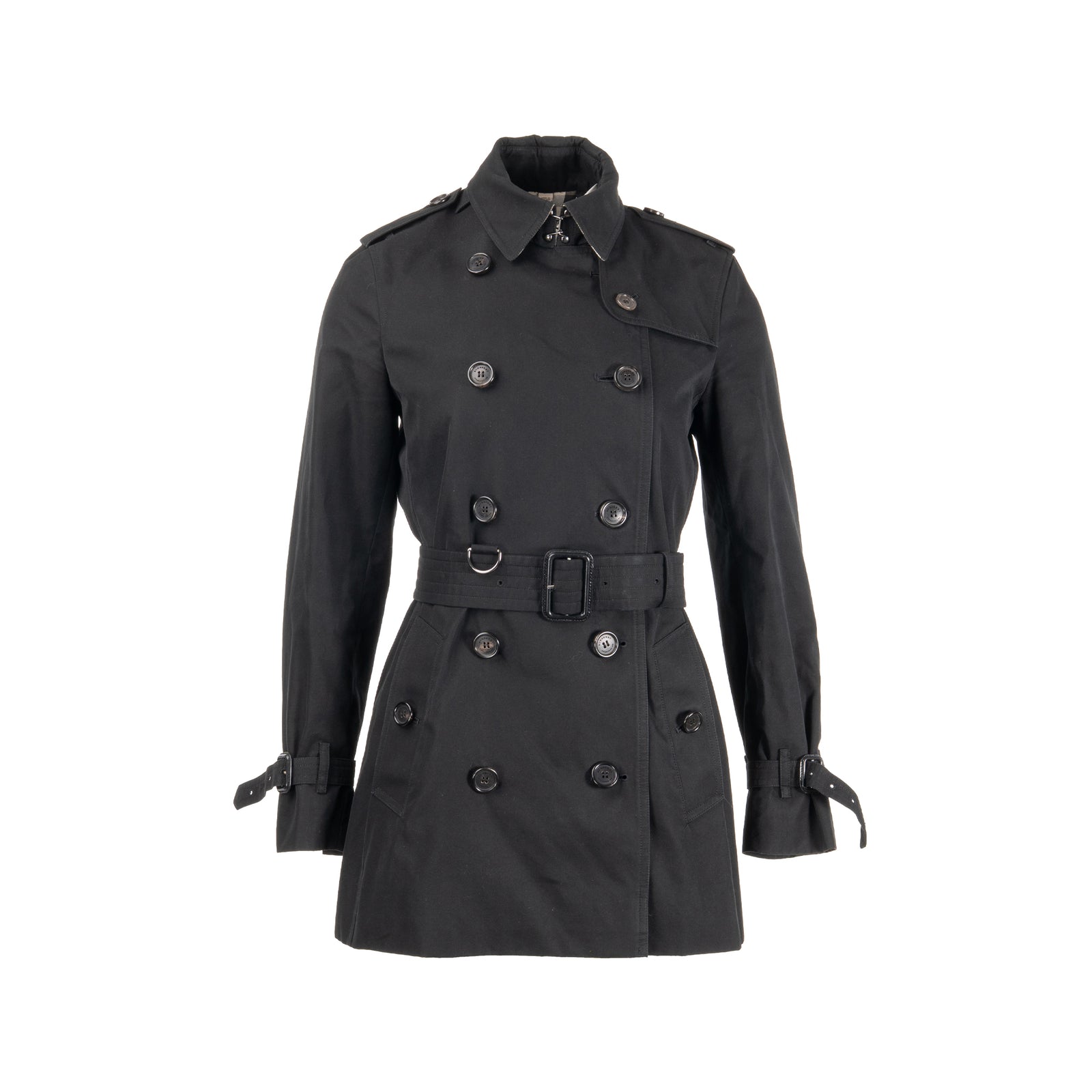 Burberry size UK8 Kensington trench coat black