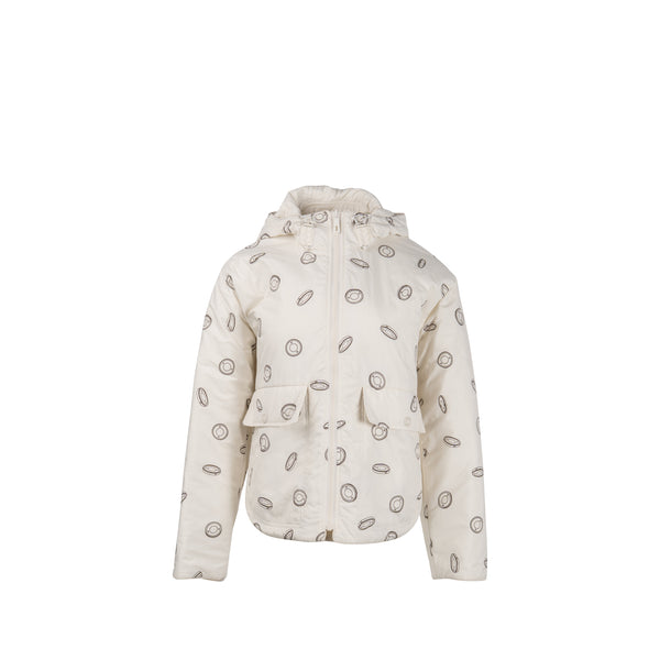 Hermes size 36 reversible double side jacket Polyester white