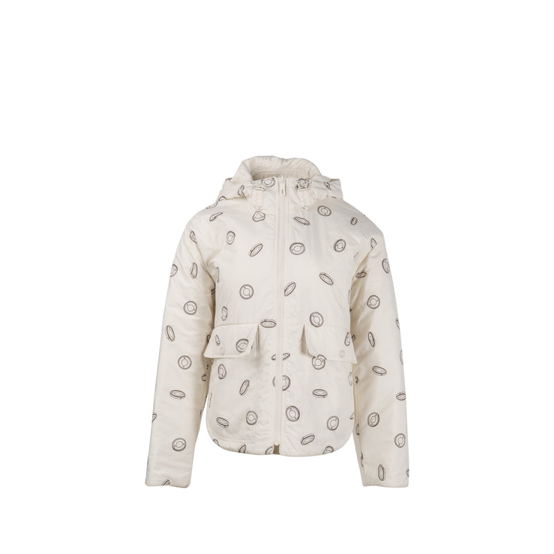Hermes size 36 reversible double side jacket Polyester white