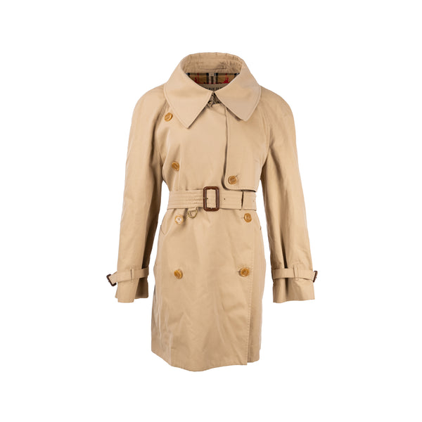 Burberry Size UK 10 Mid-Length Trench Coat Beige